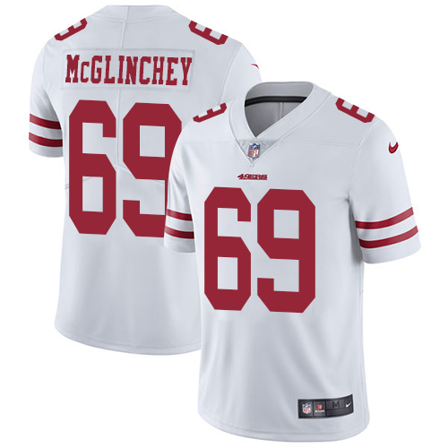 San Francisco 49ers Limited White Men Mike McGlinchey Road NFL Jersey #69 Vapor Untouchable->san francisco 49ers->NFL Jersey